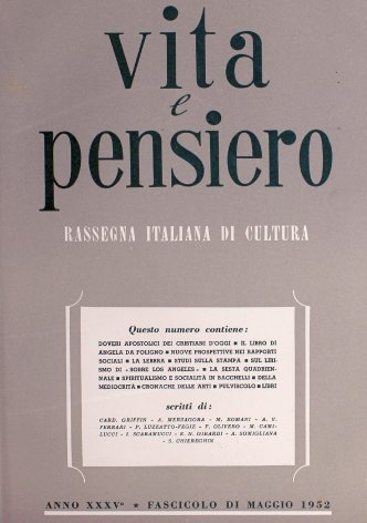 VITA E PENSIERO - 1952 - 5