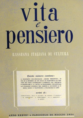 VITA E PENSIERO - 1954 - 5
