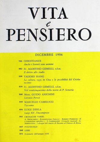 VITA E PENSIERO - 1956 - 12