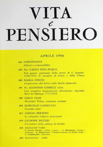 VITA E PENSIERO - 1956 - 4