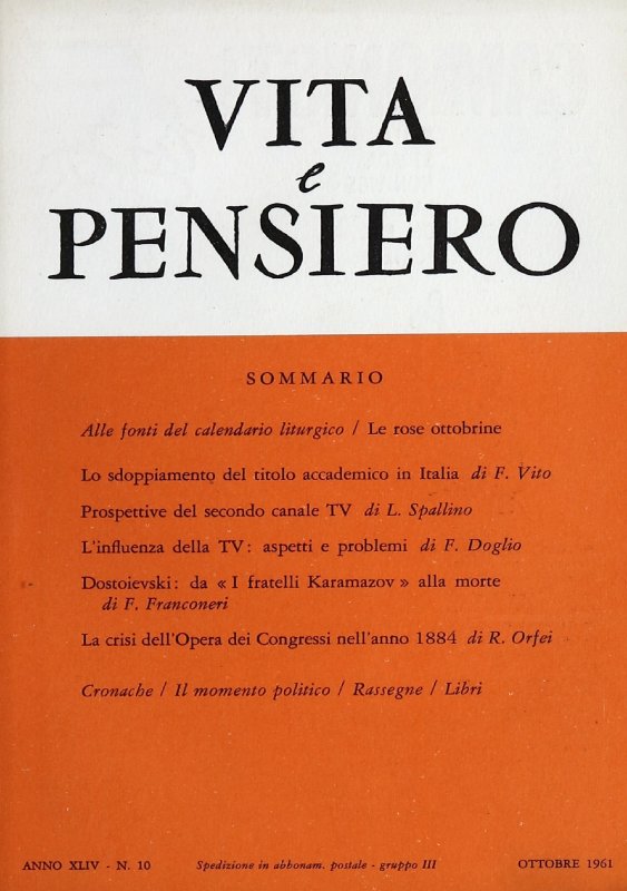 VITA E PENSIERO - 1961 - 10