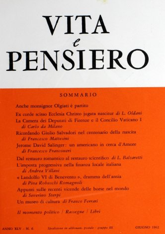 VITA E PENSIERO - 1962 - 6