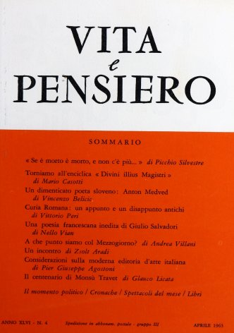 VITA E PENSIERO - 1963 - 4