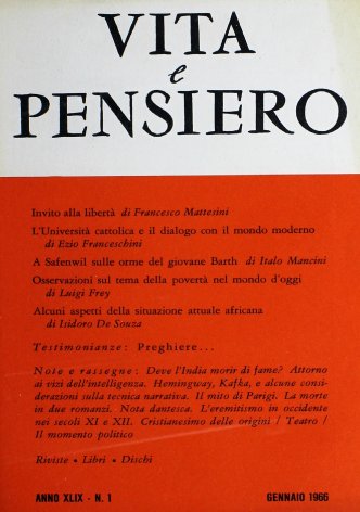 VITA E PENSIERO - 1966 - 1