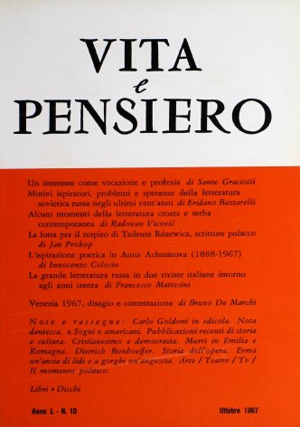 VITA E PENSIERO - 1967 - 10