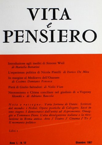 VITA E PENSIERO - 1967 - 12