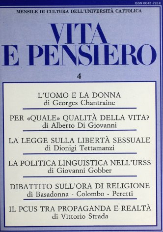 VITA E PENSIERO - 1986 - 4