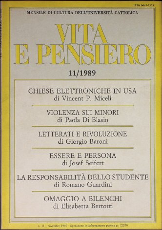 VITA E PENSIERO - 1989 - 11