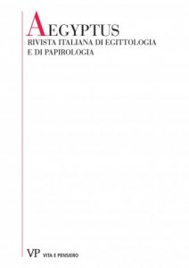 Aggiunte e correzioni: a pubblicazioni di papirologia e di egittologia