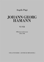 Johann Georg Hamann - Voll. VI-VII. Officium tenebrarum. 1785-1788