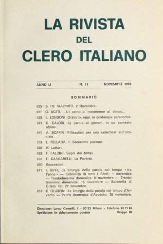 La Liturgìa della parola nel tempo d’Avvento - Prima domenica d’Avvento: 29 novembre