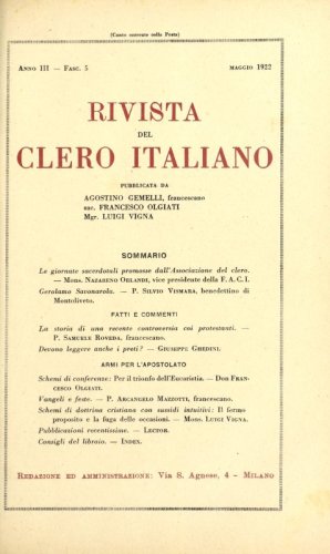 La storia di una recente controversia coi protestanti