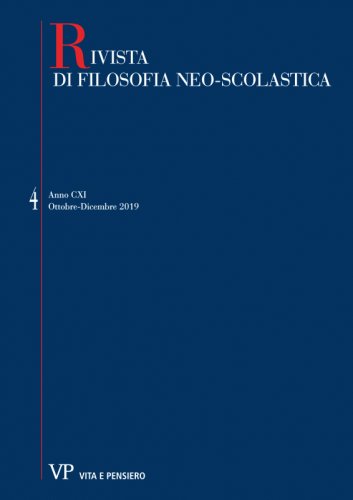 RIVISTA DI FILOSOFIA NEO-SCOLASTICA - 2019 - 4. Franz Brentano
The Origin and Originality of his Thought and School