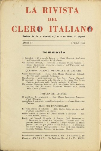 I Sacerdoti e il « mondo laico »