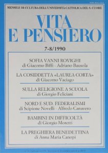 Il federalismo italiano. Da oggi a ieri