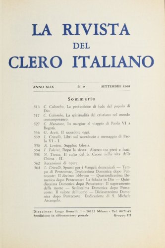Libri sul sacerdozio e messaggio di Paolo VI - I