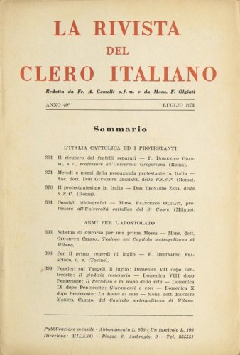 Metodi e mezzi della propaganda protestante in Italia