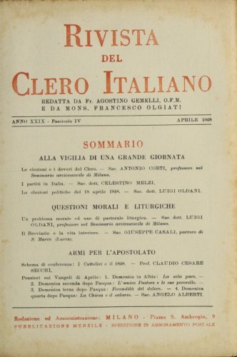 Schema di conferenza: I Cattolici e il 1848